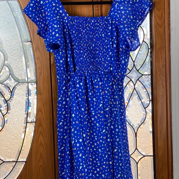 Blue Mini Spring Dress - Picture 2 of 3